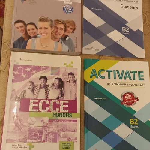 English language learning books used, set of 4, ECCE Honors B2