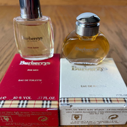 Burberrys miniature men's and women's perfumes, new tester 5 ml