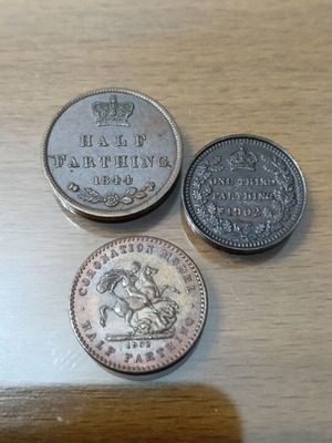 Νομίσματα 3 αστέρια Farthing Μεγάλης Βρετανίας καινούργια κατάσταση