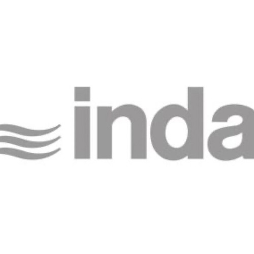 Inda Logic 3300 dispenser new, glass with brass chrome base