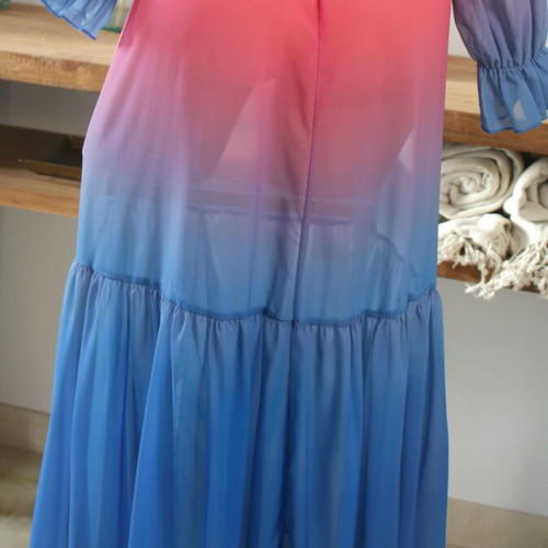 Beachwear long skirt with top new, blue and red shades