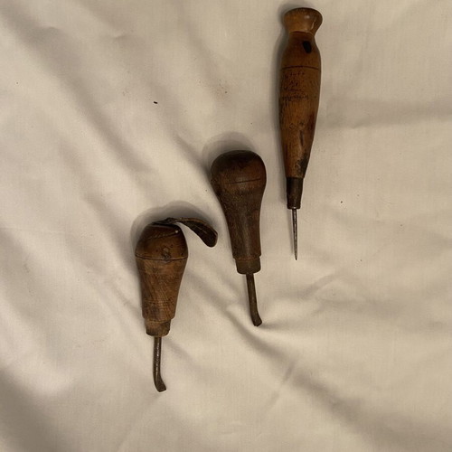 Shoe Repair Tools set used, antique cobbler equipment