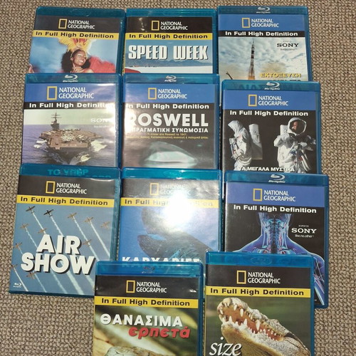 National Geographic Blu-ray documentary collection used, pack of 11, Full HD
