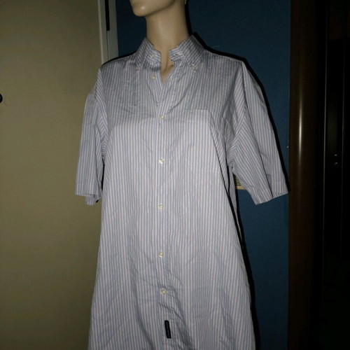 Oxford Company shirt size L like new, white and blue