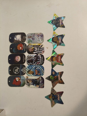 Collectible Tags Pack with Footballers, Lego Ninjago Stars & Angry Birds