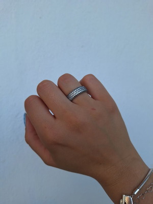 Pandora ring size 56 like new, silver