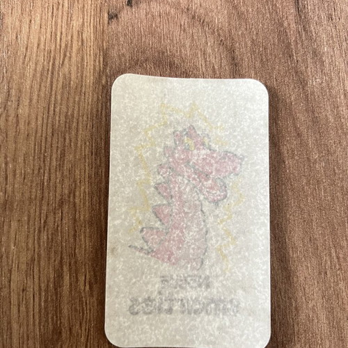 Smarties sticker used, rare 90s collectible