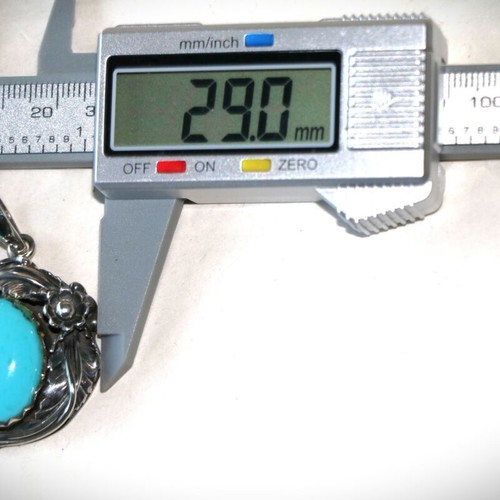 Turquoise Silver 925 Sterling Navajo Indian Pendant Necklace new