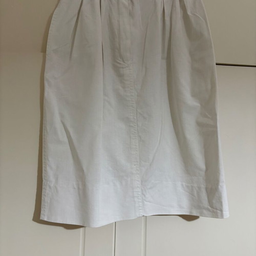 Pencil skirt 100% cotton new, white, size XS
