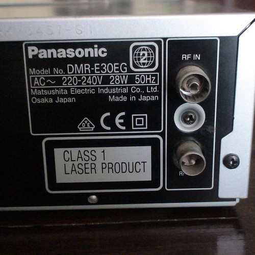 Panasonic DMR-E30EG DVD recorder and player defective, used
