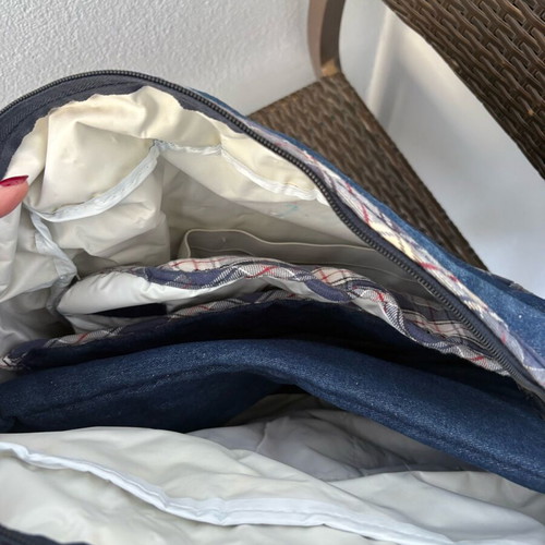 Changing bag used, shoulder type