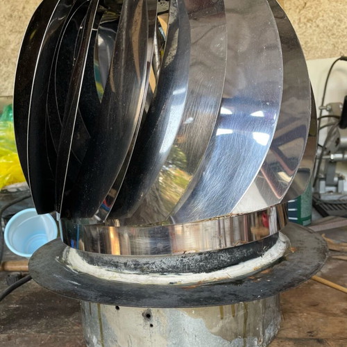 Rotating chimney cap for 250 mm flue used, heavy-duty