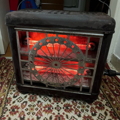 Antique heater used from 1950 in working condition