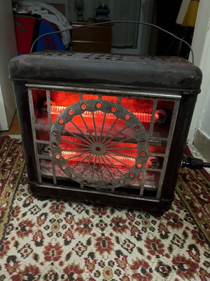 Antique heater used from 1950 in working condition