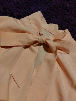 Shirt salmon new with bell sleeve and slightly shiny