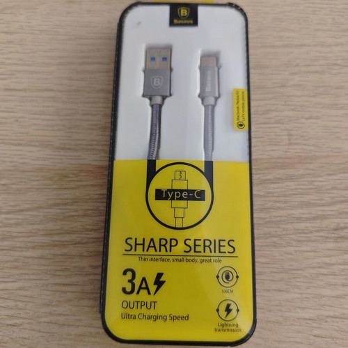 Baseus Sharp Series Type-C Charging Cable new, braided 1m