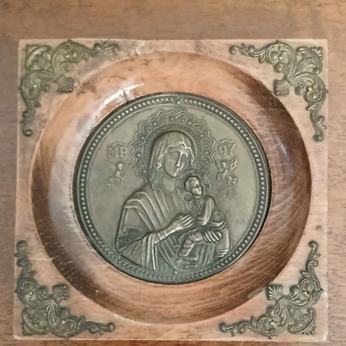 Icon of Panagia Mitir Theou 10x10 cm like new