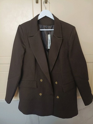 Women's oversize blazer new, brown, size 42