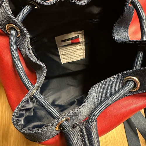 Tommy Jeans Heritage Flap Backpack burgundy like new
