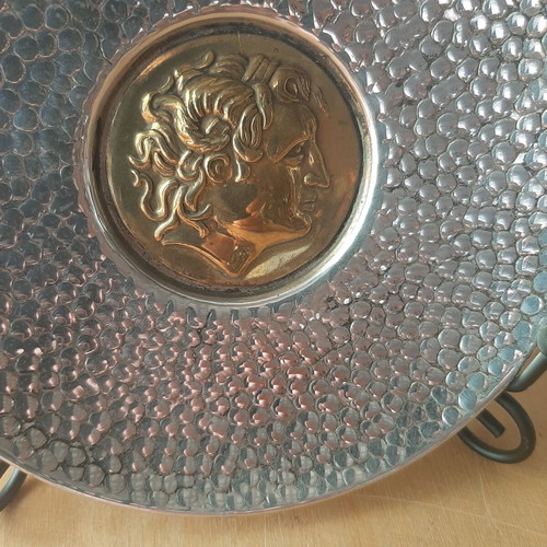 Macedonian Silver Plate 925 with Alexander the Great, like new