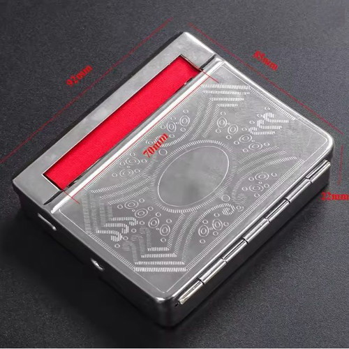 Rolling tobacco case with fabric cloth new, regular size