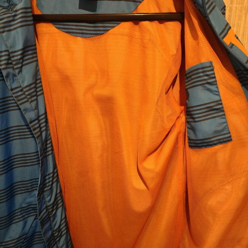 Burton windbreaker used medium men's blue orange