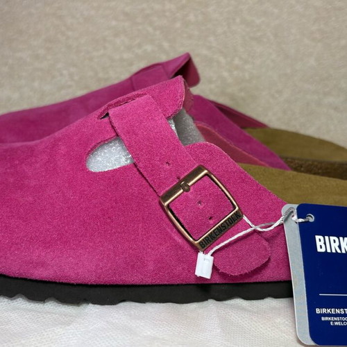 Birkenstock Boston BS Rose Red Suede Clogs brand new, size 38