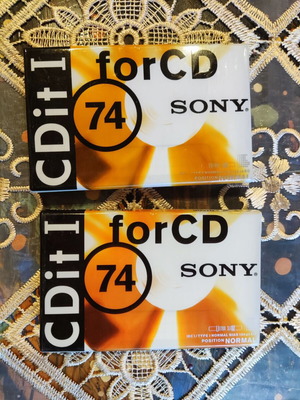 Sony CDit I 74 audio cassettes new, pack of 2
