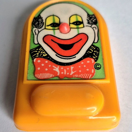 Laughing Clown keychain used, vintage electronic toy