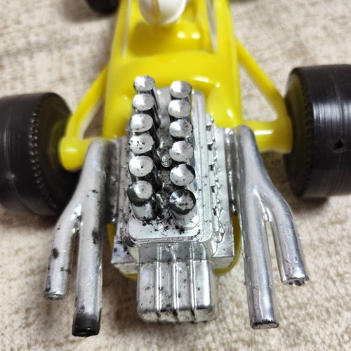 Formula 1 toy car new plastic vintage 70s yellow without box