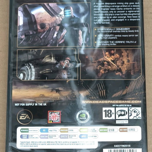 Dead Space PC DVD-ROM like new, complete in case