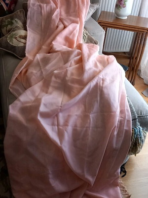 Voal curtains two ready-sewn, height 220 cm, width 5 m each