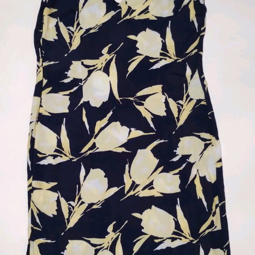 Anna Riska sleeveless printed dress used, size 3, blue and yellow