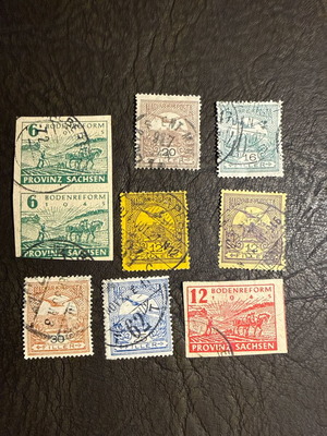Collection of old Magyar Kir. Posta and Provinz Sachsen stamps new