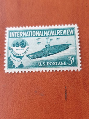 Γραμματόσημο 1957 3c International Naval Review καινούργιο με κόλλα