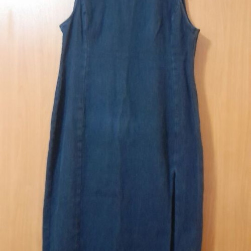 Zara long blue denim dress