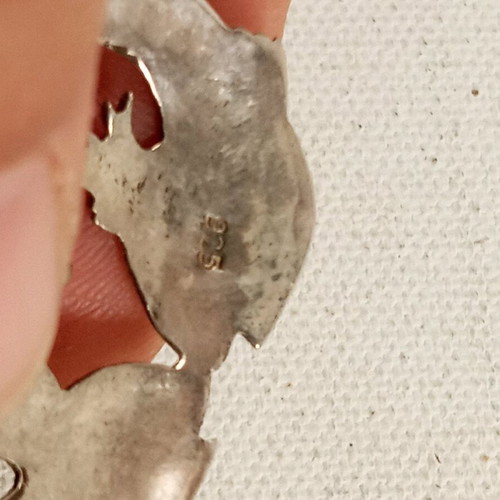 Handmade silver 925 pendant with natural pearl made to order