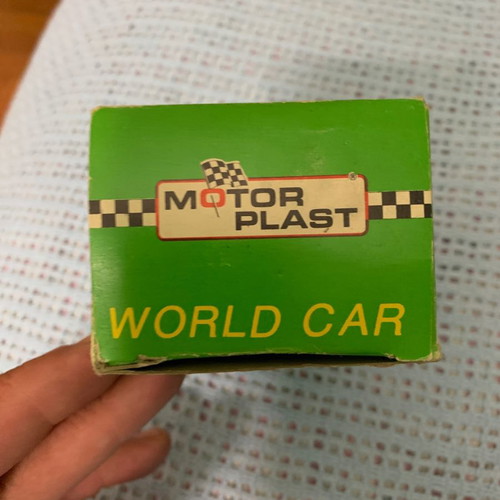 Retro car fog light new, 1970s packaging