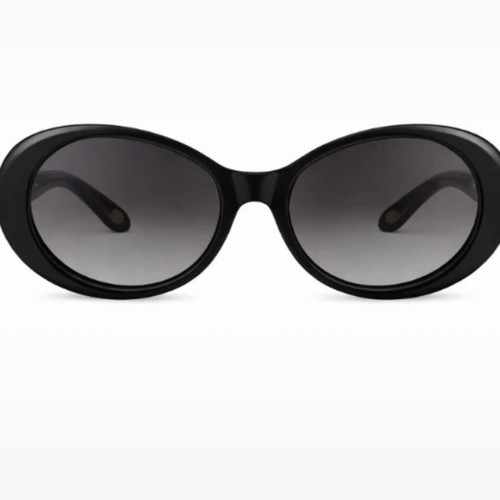 Ralph Lauren Vintage Oval Sunglasses used, black with original case
