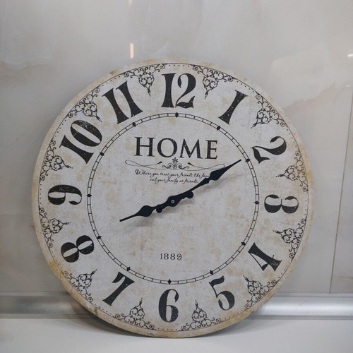 Wooden wall clock analog, like new