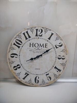 Wooden wall clock analog, like new