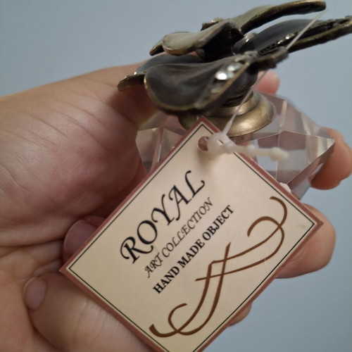 Vintage Butterfly Screw Top Perfume Bottle new