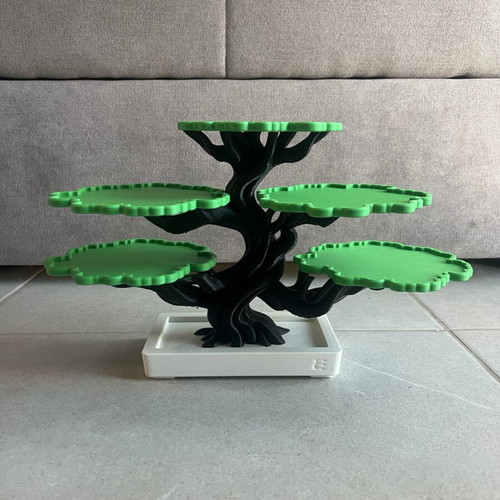 Coaster set with tree base, 5 pieces, new, 3D printed
