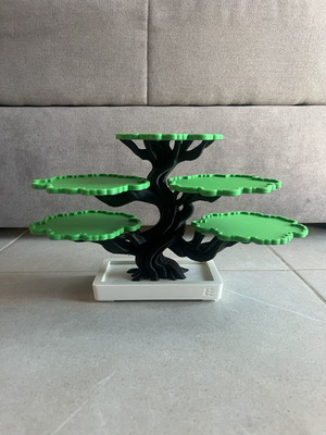 Coaster set with tree base, 5 pieces, new, 3D printed