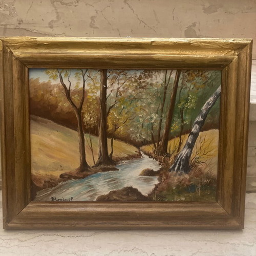 Oil painting used with frame 35x27 cm