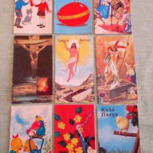 Easter postcards vintage collection of 9, like new