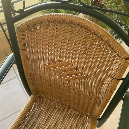 Rattan Wicker outdoor dining set with 4 chairs