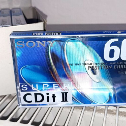 Sony Super CDit II 60 audio cassette sealed pack of 10 vintage