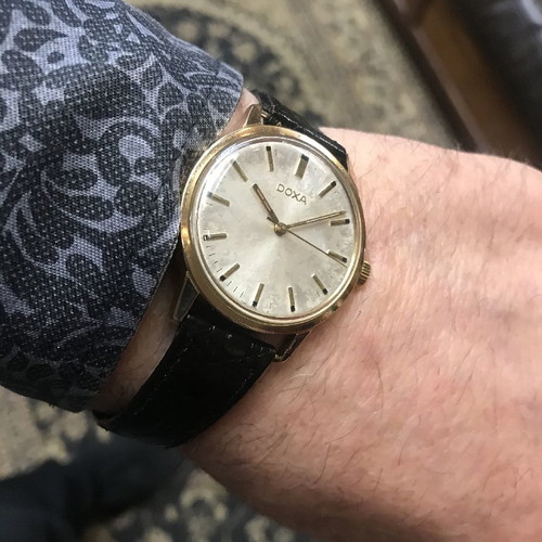 Doxa vintage 1960 used men's mechanical wristwatch