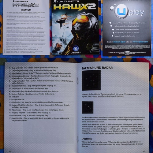 Tom Clancy's H.A.W.X 2 PlayStation 3 game like new, flight action simulator